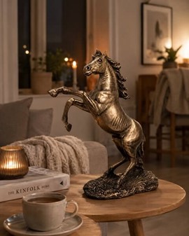 Bronze Heste Figur. Perfekt gave til til hesteejere og dyreelskere