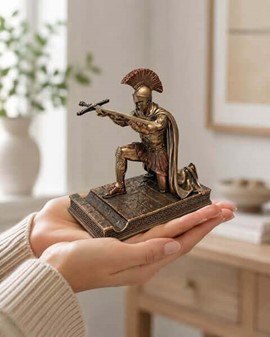 SKULPTURER TIL HJEMMET. Romersk Centurion Figur - Kuglepensholder