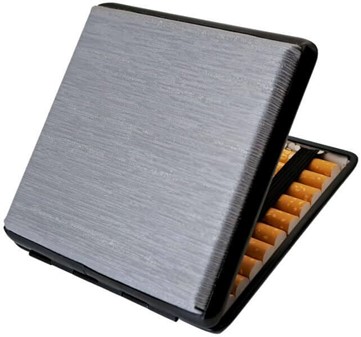 CIGARETETUI TIL 20 STK. Billige metal cigaret etui til dine rygepauser