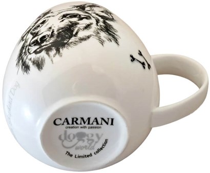 PORCELÆNSKRUS. Eksklusivt krus med schæfer. Hyldest til Din Bedste Ven
