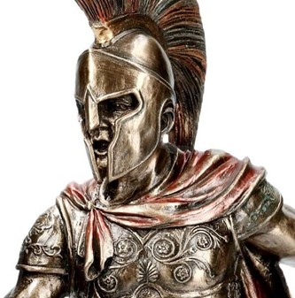 GAVER TIL BEDSTEFORÆLDRE. Achilles figur for dekoration til hjemmet