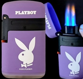 Ikonisk Playboy Lilla Lighter. Turbo Flamme og Unikt Design