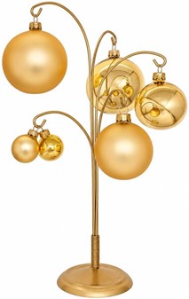 Guld julekugler i glas fra Polen, mat & blank. Ø 3, 6 og 8 cm at vælge