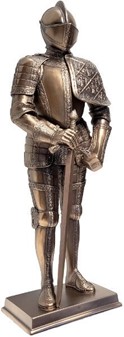 MIDDELALDER RIDDER. Flot Veronese figur af ridder med et sværd