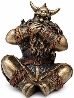 STUDENTERGAVER TIL HAM. FigurDe Treer af de tre kloge vikinger krigere
