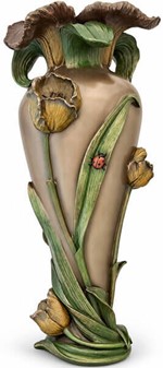Tulipan vase til tørrede blomster. Kunst og natur i ét tidløst design