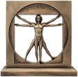 DEKORATION TIL HJEMMET. Figur af Vitruvianske Mand, Leonardo da Vinci