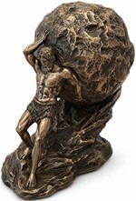 Sisyfos Bronze Figur.  Et Symbol på Vedholdenhed og Dekorativ Elegance