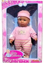 Sødt legetøj, Simba Toys Dukke nyfødt med tøj og tilbehør. H. 30 cm