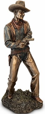 Cowboy figur i bronze finish. Vilde vestens sjæl til dit hjem