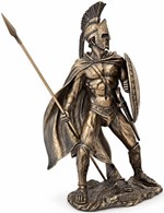 GAVE TIL MÆND. LEONIDAS, bronze skulptur for dekoration til hjemmet
