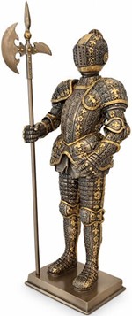 RIDDER. Middelalder soldat realistisk figur. Pynt til boligen