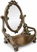 Sminkebord med roterende spejl i Art Nouveau. Til den stilfulde kvinde
