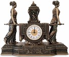 INSPIRATION TIL INDRETNING. Imponerende Art Deco ur i bærestol form