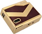 Rød og Guld Lighter i Elegant Design. Tidløs Sti, eksklusiv, gaveklar
