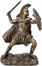 GRÆSK MYTOLOGISK FIGUR. Figur af Achilleus, helten fra trojanerkrigen