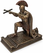 SKULPTURER TIL HJEMMET. Romersk Centurion Figur - Kuglepensholder