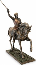 RICHARD LØVEHJERTE. Figurer af kongen på en hest med et sværd i hånden