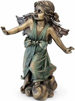 En Engel der Smiler – Bronzefigur til Gaver og Dekoration med Glæde