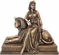 Kleopatra og Sfinks Bronze Statue: Tidløs Elegance til Dit Rum