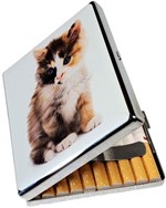 Katte-cigaretetui: Beskyt dine cigaretter med stil. Til 20 cigaretter