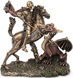 Sankt Jørgen og Dragen Statue. Den ultimative gave til mænd med mod