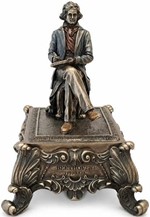 ROMANTISK GAVE. Dejlig figur med spilledåse - Ludwig Van Beethoven