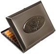 CIGARETETUI 18 STK. Etui til standard cigaretter dekoreret hampblad