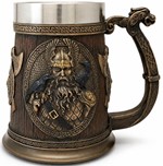 Eksklusivt Ølkrus med Nordiske Guder – Drik med Odin og Thor