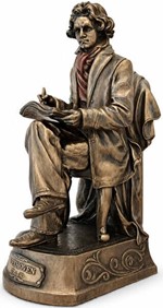 Ludwig van Beethoven Figur. Oplev genialiteten fanget i bronze