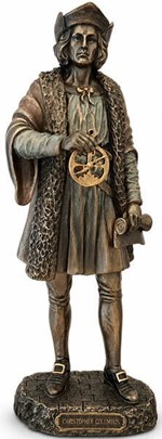 CHRISTOPHER COLUMBUS. Opdageren af Amerika figur. Bolig dekoration