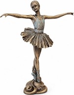 BALLETDANSER FIGUR. Enestående ballerina figur til en gave
