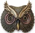 PYNT VÆGGEN. Smuk og billig dekorativ ugle maske i Steampunk stil