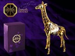 BEDSTE GAVE TIL MOR | Forgyld giraf med Swarovski